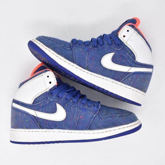 2016 Jordan 1 Mid “Speckled Denim” - Picture 4 of 4